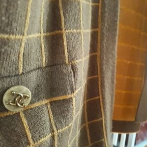 Vintage 1960s/1970s Knit Jacket w Chanel Buttons